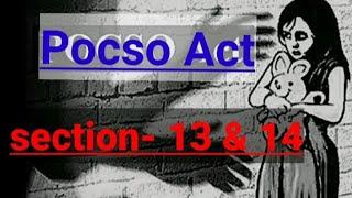 protection of children from sexual offences| pocso act section 13 & 14, pocso act 2012,