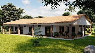 CASA CAMPESTRE DE 11 X 16 METROS