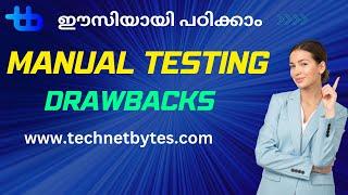 Drawbacks of manual testing |Disadvantages of manual testing | technet bytes |