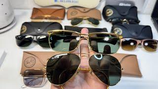 31/5|Rayban GP Mạ Vàng Cùng Olympian 2DX Cực Chất, Kính USA, Kính ITALY Sưu Tầm Đeo Hè