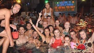 The Original Pool Party at Coral Bungalows , Koh Phangan , Thailand