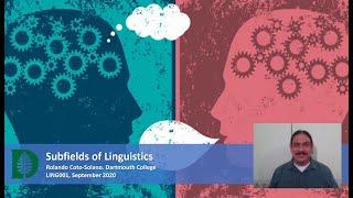 Subfields of Linguistics (IntroLing 2020F.W01.06)