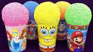 5 Color Play Foam in Ice Cream Cups PJ Masks Chupa Chups LOL Surprise Eggs Paw Patrol Surprise Toys