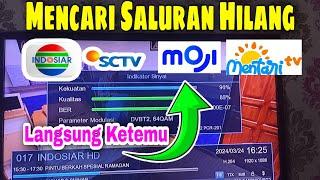 cara mencari siaran digital iNDOSIAR,SCTV di Set top box dengan Frekuensi terbaru