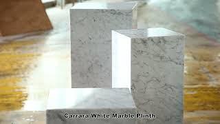 Optimustone Natural Stone Furniture Square Cararra White Marble Coffee Table|Factory Coffe Table