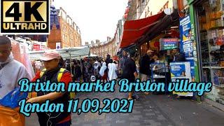 Brixton market Brixton village London England UK 4K