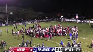 Atkins Red Devils vs Bismarck Lions - Round 2 of the 3A Arkansas State Playoffs - 11/22/24