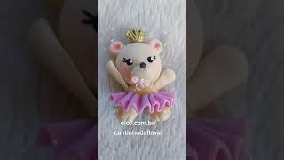 Aplique ursinha princesa #shorts