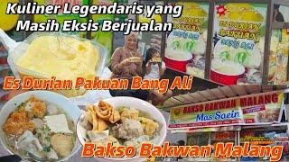 Kuliner Legend Masih Eksis Berjualan‼Es Durian Pakuan Bang Ali & Baso Bakwan Malang Ex SMAN 3 Bogor