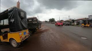 OYIBI ACCRA GHANA LIGHT RAINING DAY WALK 4K60