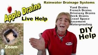 French Drain Help, LIVE