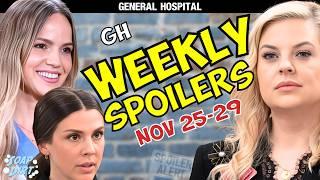 General Hospital Weekly Spoilers Nov 25-29: Lulu Escapes, Kristina Testifies & Maxie Shocked #gh