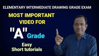 PERSPECTIVE DRAWING FOR BEGINNERS | ELEMENTARY INTERMEDIATE DRAWING GRADE EXAM | AVINASH MOGHE |