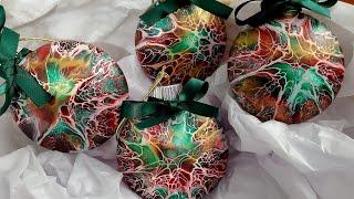 45.DIY Christmas ornaments using the Bloom Technique.  easy, and quick  #diycrafts #ornaments