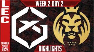 GX vs MDK Highlights | LEC W2D2 Summer 2024 | GiantX vs MAD Lions KOI Week 2 Day 2