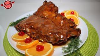 Costillas Glaseadas en Salsa de Naranja y Miel Suavecitas, muy jugosas y doraditas, DELICIOSAS!