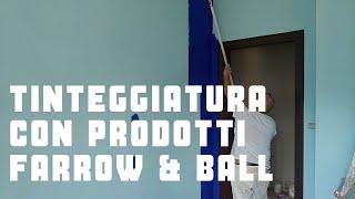 Tinteggiatura a rullo con prodotti Farrow & Ball. 1) Preparazione alla tinteggiatura