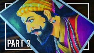 Chatrapati Shivaji Maharaj drawing Part-3 | Colour pencils drawing | Art competition #SanjuArts