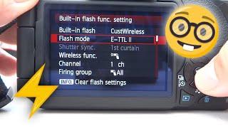 Canon 600D master flash setting