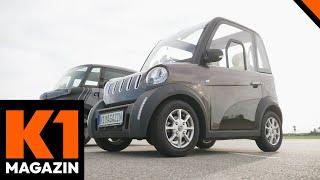 Zwei Sitze, ein Akku und 45 km/h  Elektrische Mini-Autos im Test! | K1 Magazin