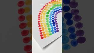 Simple Art Idea to Drawing a Rainbow  #artidea #simpleart #creative