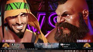 Oil King (Rashid) vs kobayan (Zangief) Ranked Match Set (Street Fighter 6)