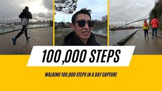 Walking 100,000 Steps In A Day Filming And Data Tests