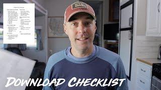 RV ready for winter? Checklist Download