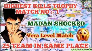 25 Teams in Same place  Madan Shocked  Highest kill trophy  #madan #bgmitamil #bgmilive