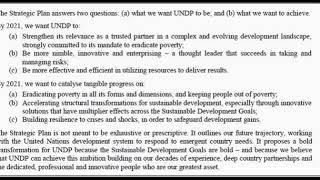 UNDP Strategic plan 1