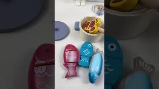 Realistic wooden fish  Toys #shorts 