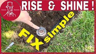 How tp Raise or Reposition an Irrigation Sprinkler Head | Move Burried Pop-up Sprinkler