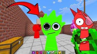 Sprunki OWAKCX and Simon in Minecraft PE Incredibox ADDON