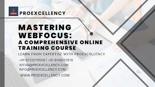 Mastering WebFocus A Comprehensive Online Training Course by Experts | proexcellency