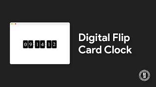 Digital Flip Card Clock with HTML, CSS, & JavaScript | EL Creative Media