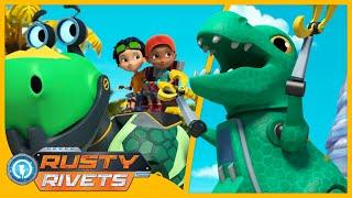 Rusty’s Dino for a Day | Rusty Rivets | Cartoons for Kids