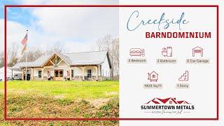 Creekside Barndominium Walk-Through | 1,920 sq ft | 3 bed | 2 bath