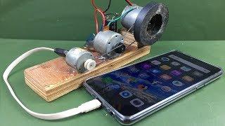 Free Energy 100% Mobile Charging self running machine generator using DC Motors