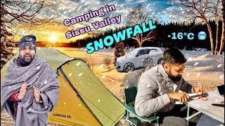 - 16°C Night Camping In Sissu Village | Winter Camping | KPL Explore