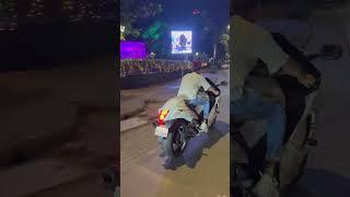 Uman sayyed night ride hayabusa bike  #shorts #youtubeshorts