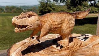 Chainsaw Carving a T-Rex