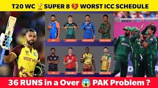 T20 WC  Worst ICC Schedule  36 Runs in a over by Pooran vs Omarzai  Pakistan Team unity problem