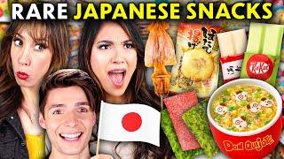 Americans Try Rare Japanese Snacks From Don Quijote!