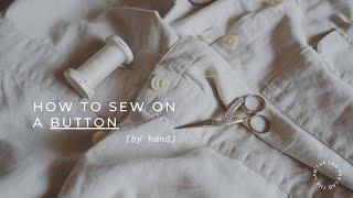 Sew On A Button With Me | Real Time Relaxing Mending