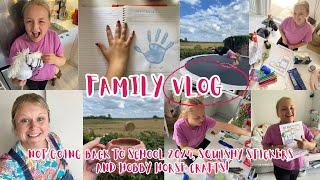 Not going back to school 2024, traditions, squishy stickers and more hobby horse crafts.Family vlog.