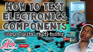 How to Test Electronics Components Using Digital Tester |Tagalog