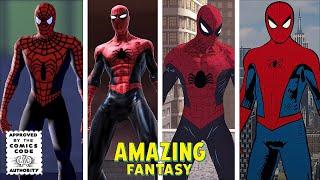 Vintage Comic Spider-Man Suit Mod Evolution (Amazing Fantasy 15) in Spider-Man Games