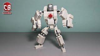 Crix Brix LEGO Ironman White Golem Unofficial Lego