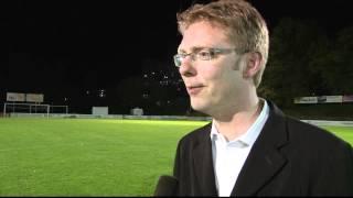 Schlussinterview Jürgen Lechner 1. Vors. Sportfreunde Schwäbisch Hall Jubiläumsspiel VFB