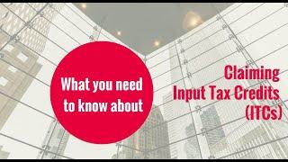 Claiming Input Tax Credits (ITCs) // KD Professional Accounting Calgary Business Tips